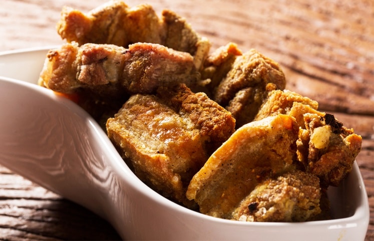 Torresmo de barriga na Airfryer