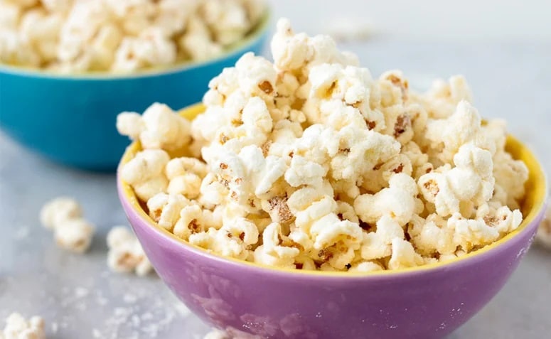 Pipoca com leite ninho