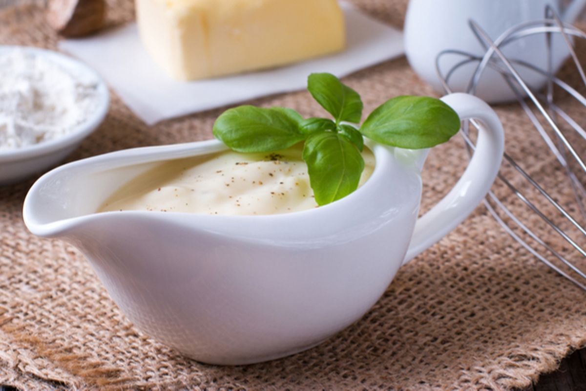 Molho branco com creme de leite