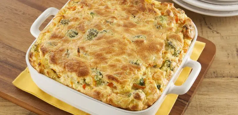 Suflê de legumes - Encontrar receitas vegetarianas