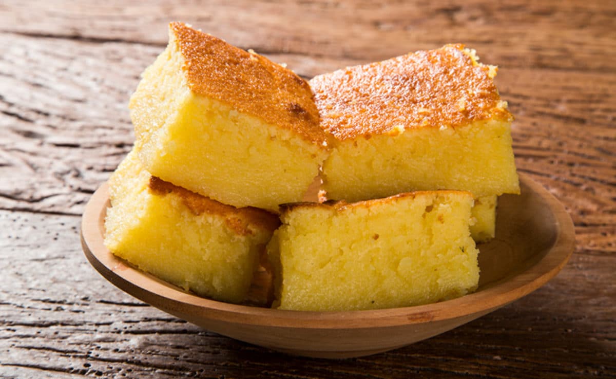 Bolo cremoso de milho em lata