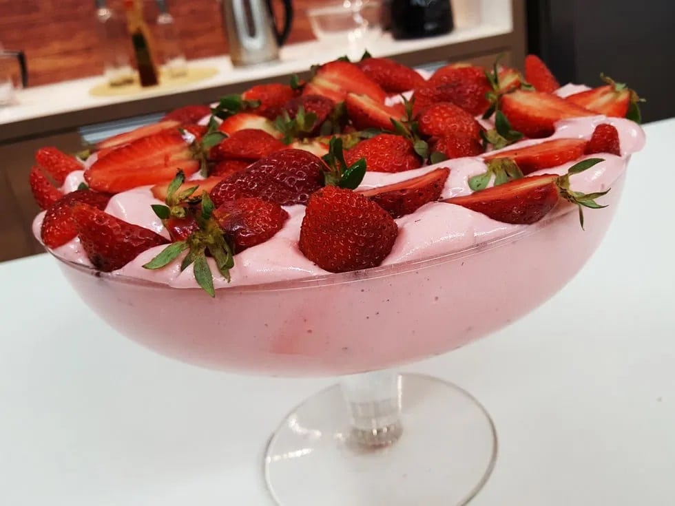 Mousse de morango