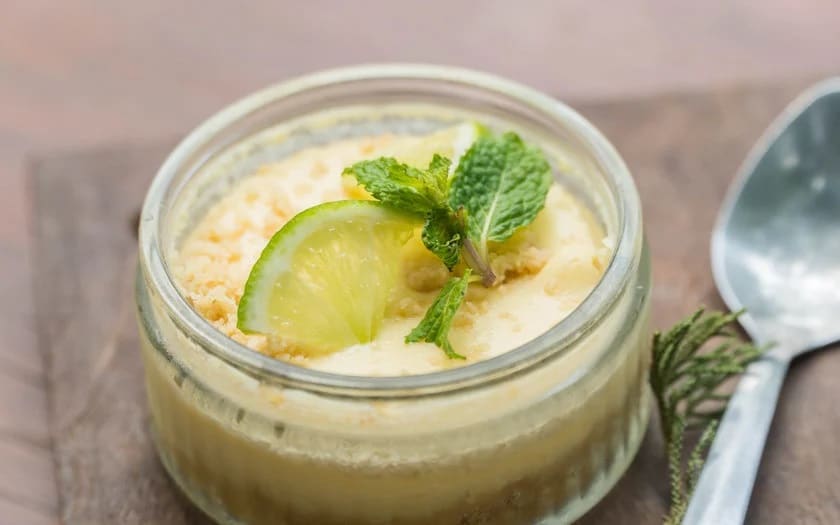 Pavê de limão com chocolate branco