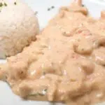 Peito de frango com creme de leite