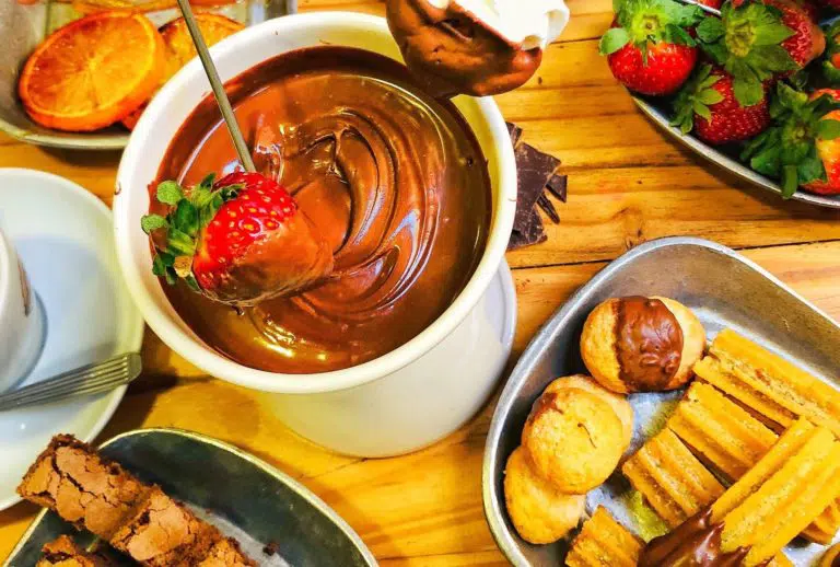 fondue de chocolate