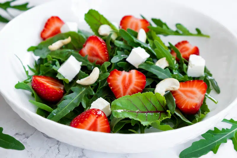 Salada de Rúcula com Morango