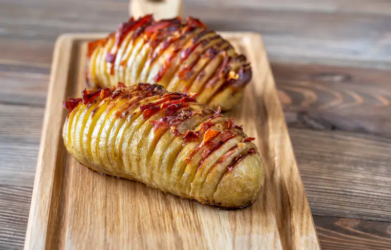 Batata hasselback na air fryer