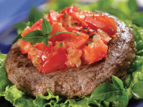 Hambúrguer com tomate