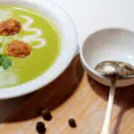 Sopa de agrião e brócolis