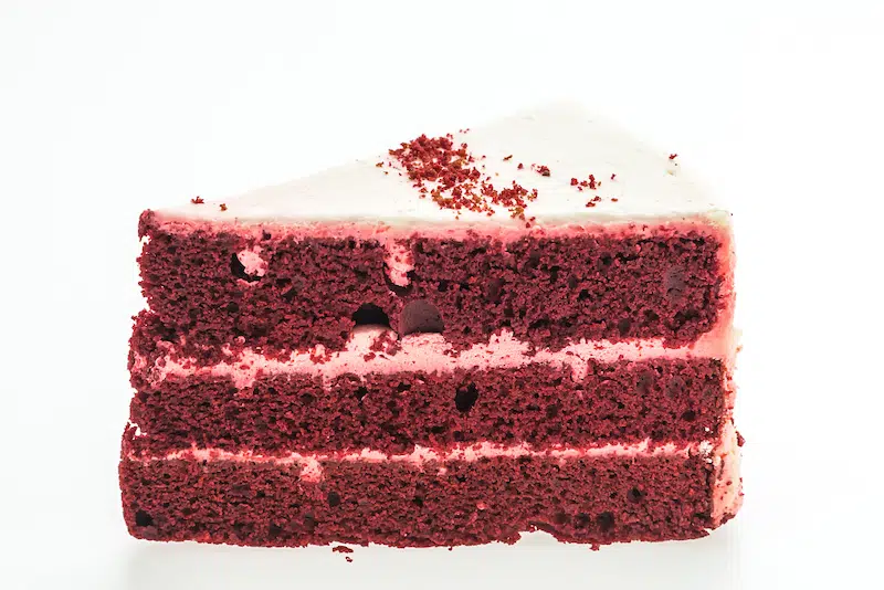 Bolo red velvet coração