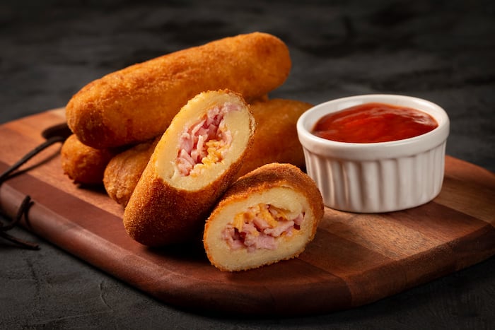 Enroladinho de Queijo e Presunto na Airfryer