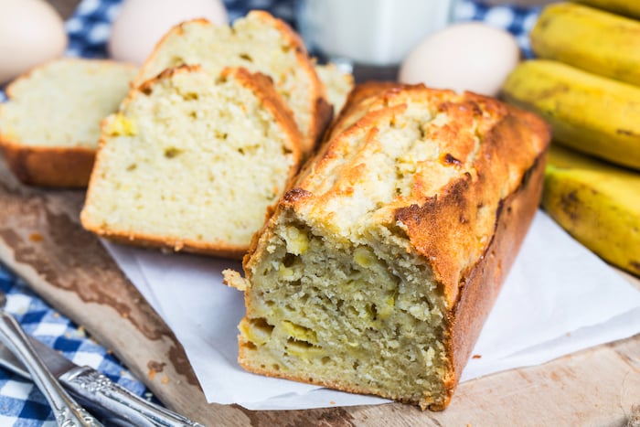 Pão de Banana e Canela