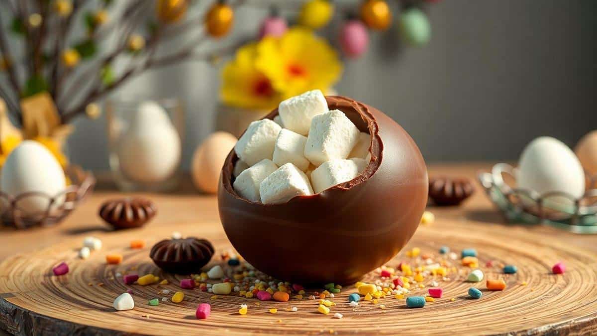 Ovo de Páscoa com Marshmallow: Delícia Cremosa Pronta em Menos de 30 Minutos sem Forno!