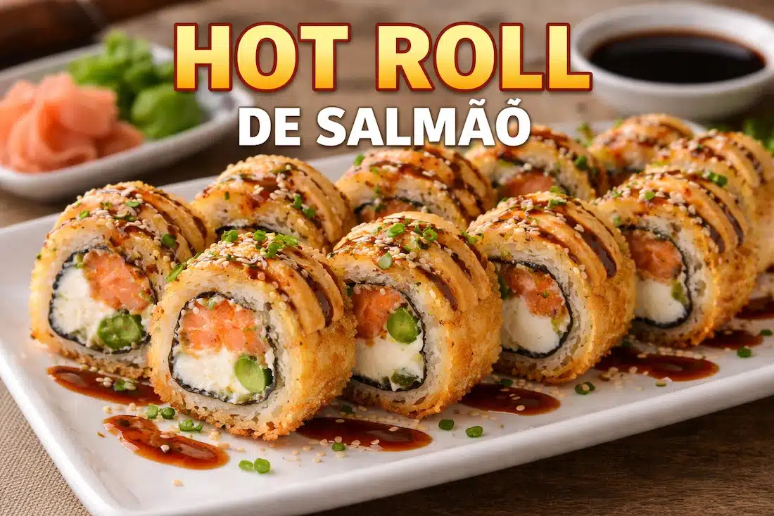 Hot Roll de salmão