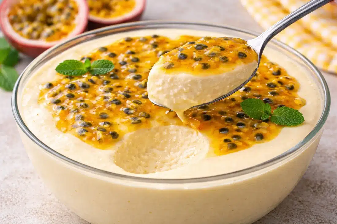 Mousse de Maracujá com Tang