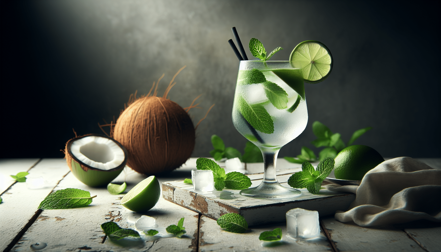 Água de Coco com Hortelã: Receita Refrescante