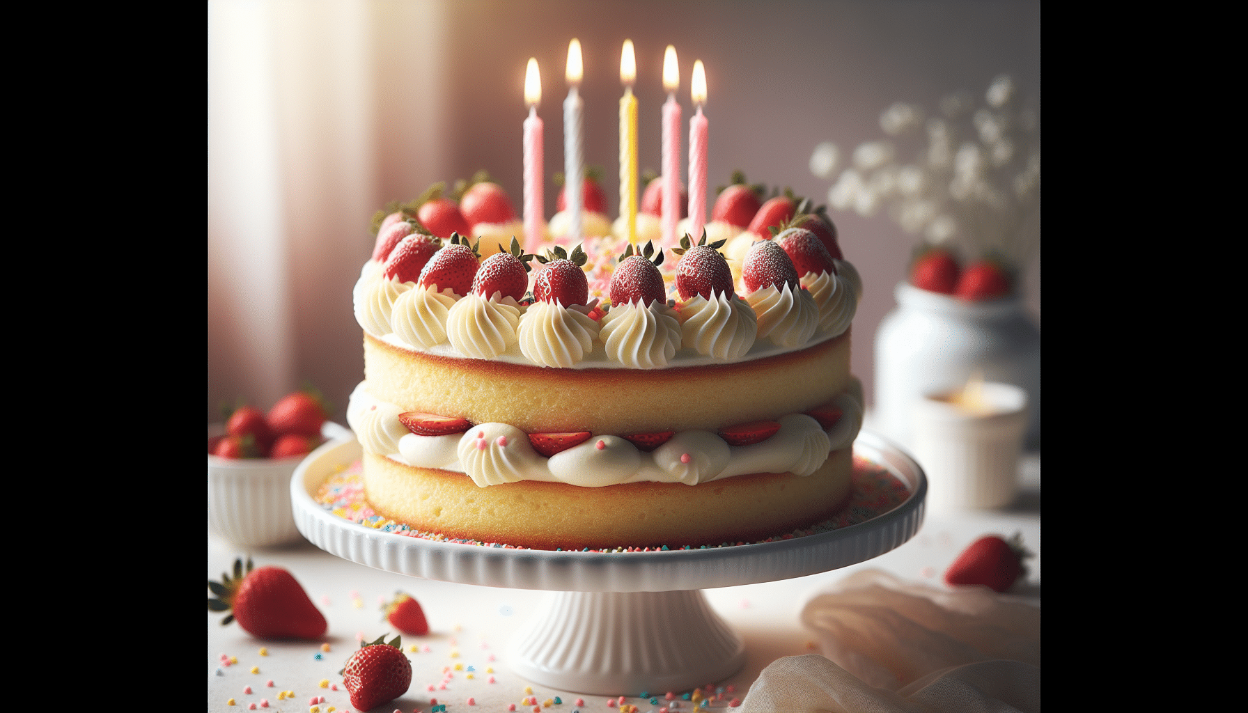 Bolo de Aniversário Decorado Simples e Lindo