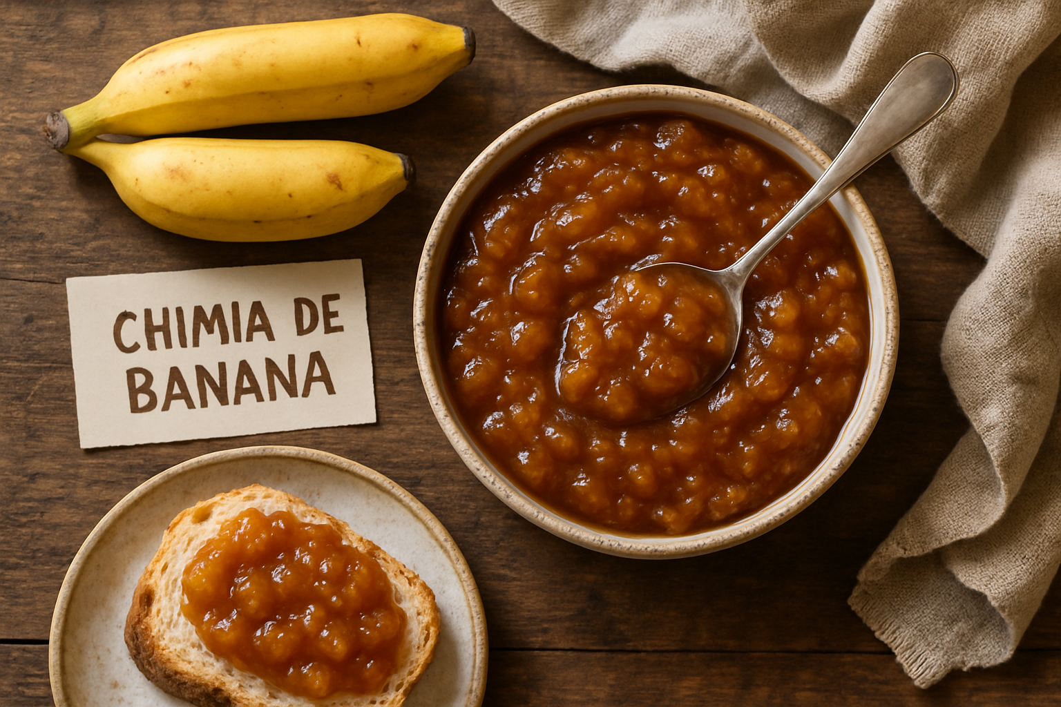 Chimia de banana deliciosa e cremosa: preparo fácil em apenas 15 minutos!