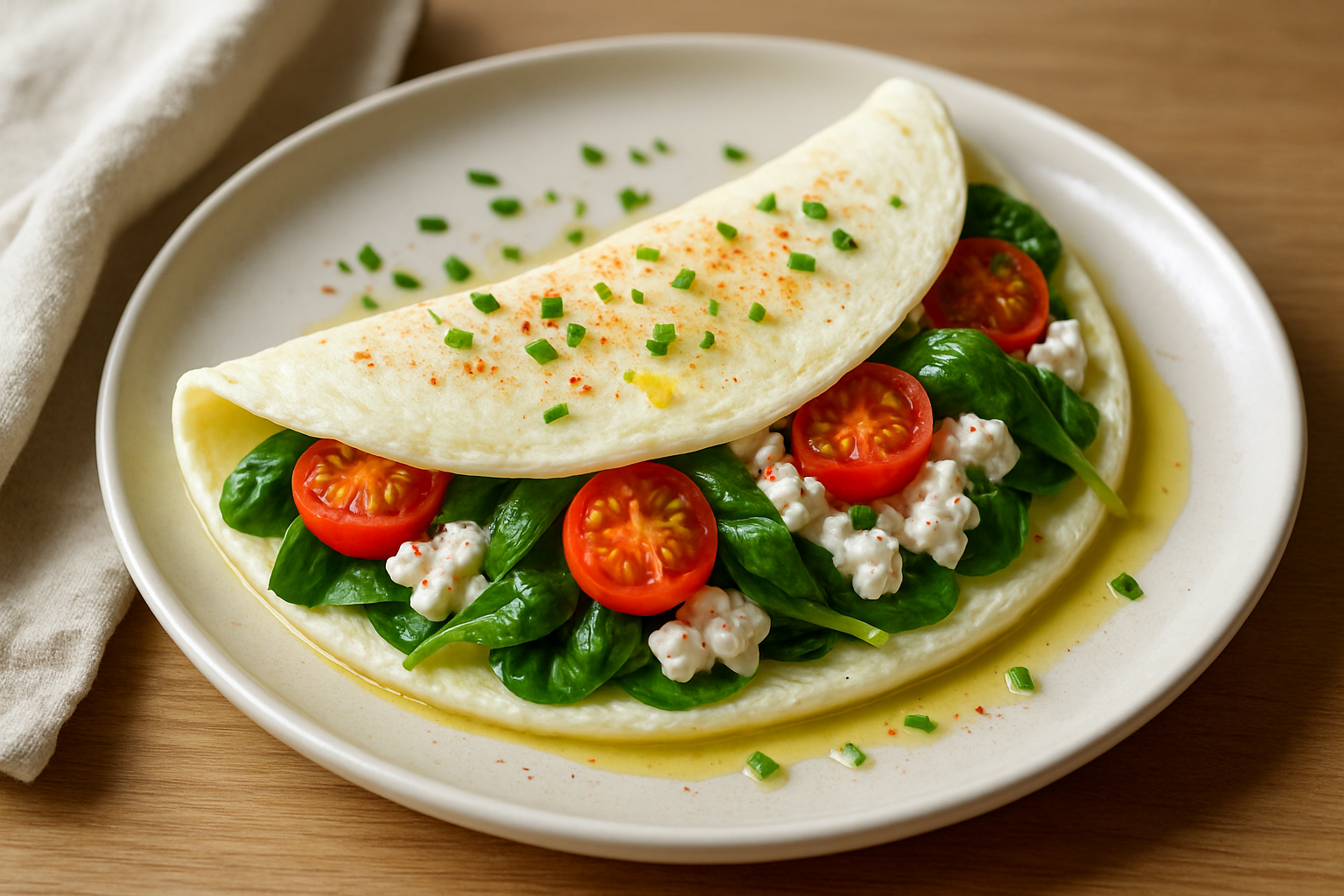 Omelete de Claras: Leve, Proteico e Delicioso